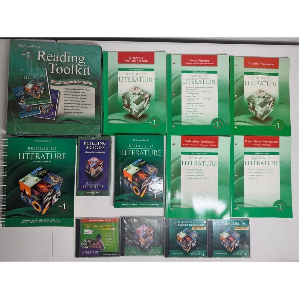 McDougal Littell Bridges to Literature Level 1 Complete Set Teacher+Student+CDs